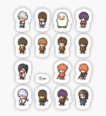 Pixel Gintama set Sticker
