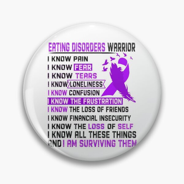 Item preview, I Am Eating disorders Warrior, I Know All These Things and I Am Surviving Them designed and sold by DianabellShop.
