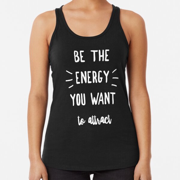 Manifestation- law of attraction design Racerback Tank Top