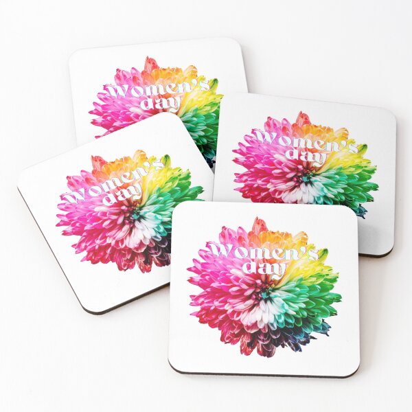 Item preview, Women's day with a very colourful flower - white text #2 designed and sold by AnnaBBS.