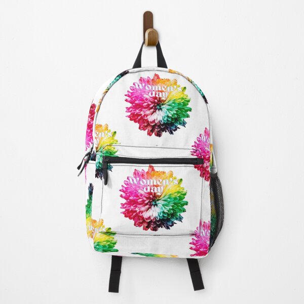 Item preview, Women's day with a very colourful flower - white text #2 designed and sold by AnnaBBS.