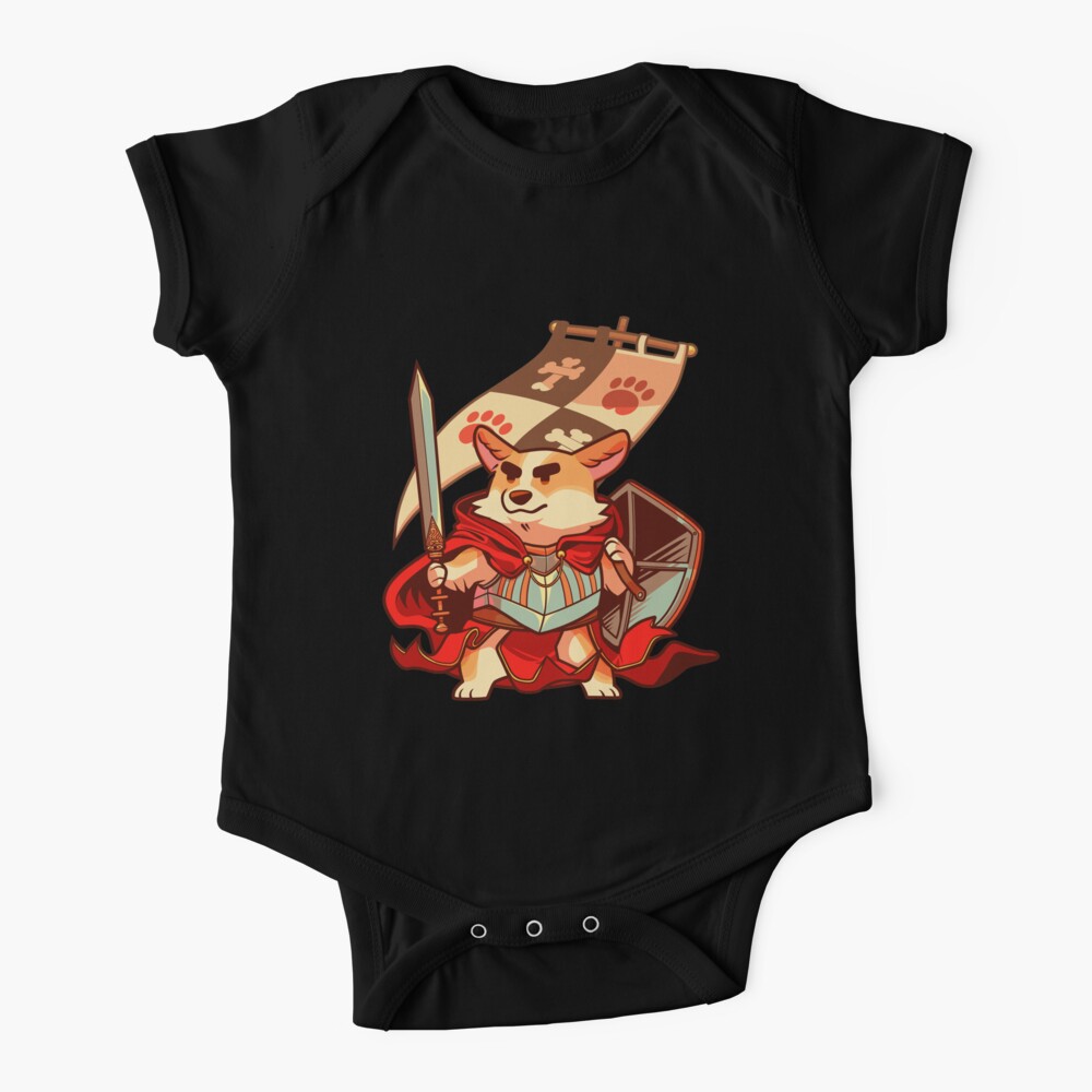 Corgi-Ritter Babystrampler