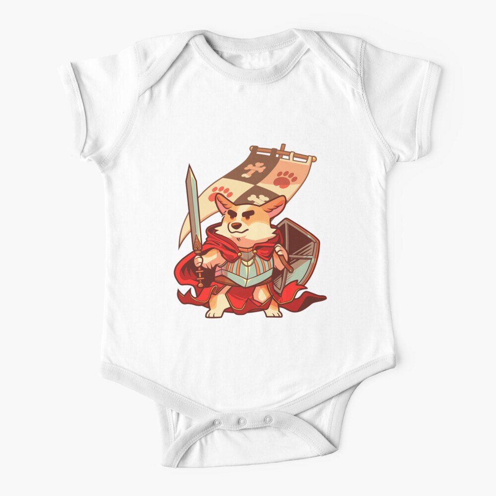 Corgi-Ritter Babystrampler