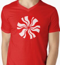 White Stripes Men's V-Neck T-Shirt