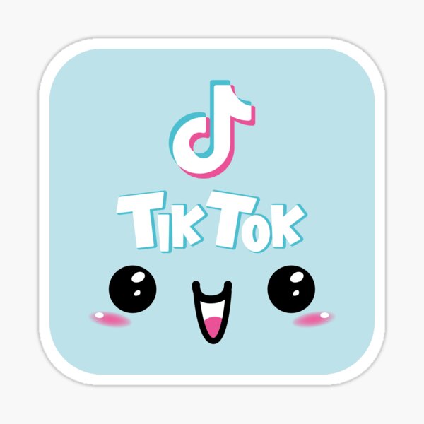 Logo De Tik Tok Kawaii - Negra Wallpaper