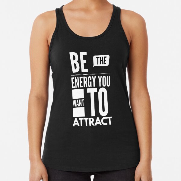 Manifestation- law of attraction design Racerback Tank Top