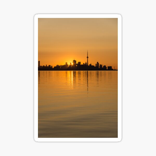 Item preview, Brilliant Golden Yellow Toronto Skyline designed and sold by Georgia Mizuleva.