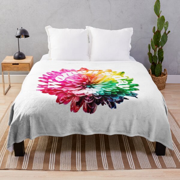 Item preview, Women's day with a very colourful flower - white text 1 designed and sold by AnnaBBS.