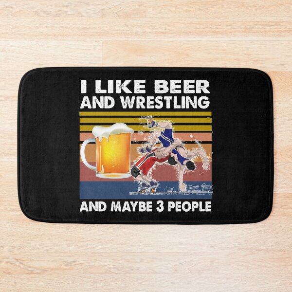 Item preview, I like beer and wrestling and maybe 3 people Retro designed and sold by Branncolet.