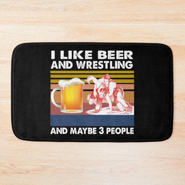 Item preview, I like beer and wrestling and maybe 3 people VIntage designed and sold by Branncolet.