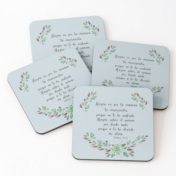 Item preview, Hazme oír por la mañana tu misericordia, spanish bible verse. Salmos 143:8 designed and sold by latiendadearyam.