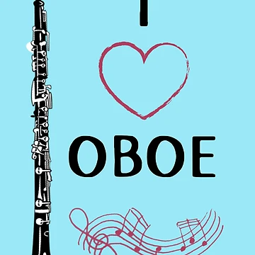 Artwork thumbnail, I Love Oboe by DesignsofNote