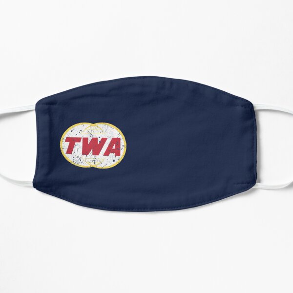 TWA Aviation Airline Vintage Logo Flat Mask