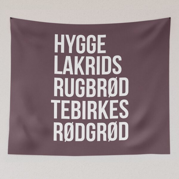 Item preview, Hygge Lakrids Rugbrød Tebirkes Rødgrød. Identifiable Danish designed and sold by mivpiv.