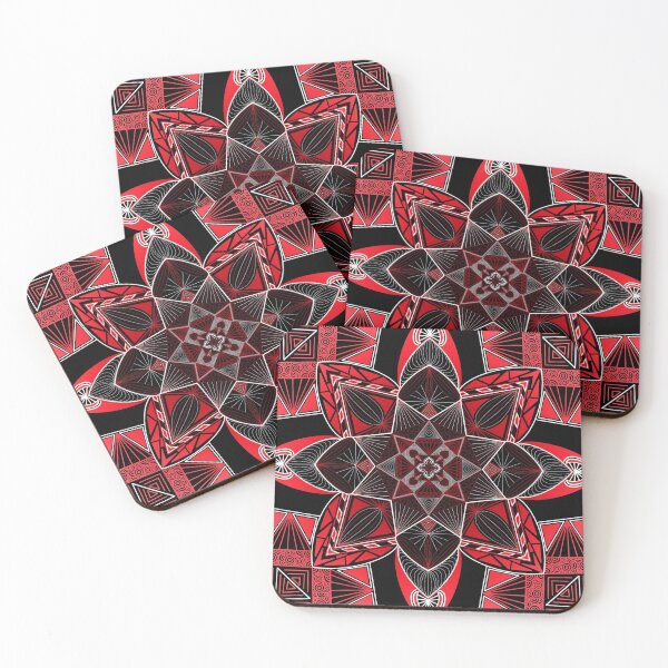 Item preview, Black, Red, and White Mandala designed and sold by Sonya Stepacheva.