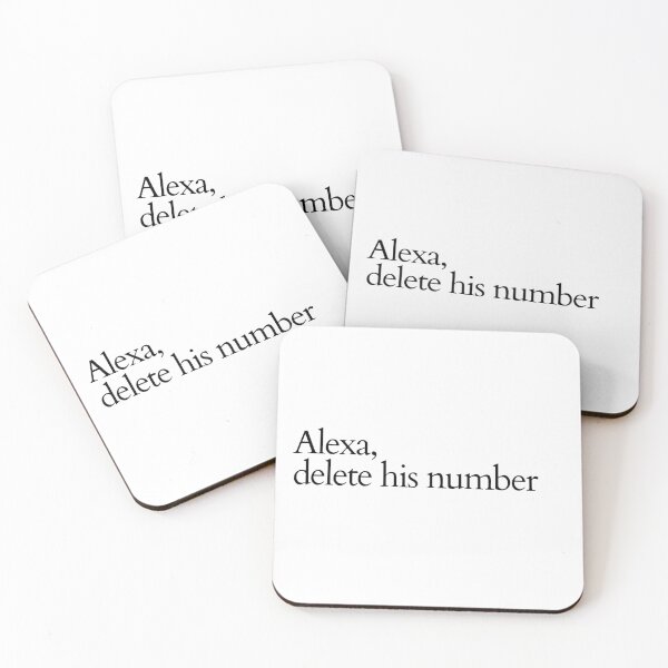 Item preview, Alexa, delete his number designed and sold by Sunbirds.