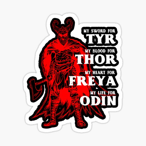 Item preview, My Sword for Tyr, Blood for Thor, Heart Freya, Life for Odin designed and sold by NUMAcreations.