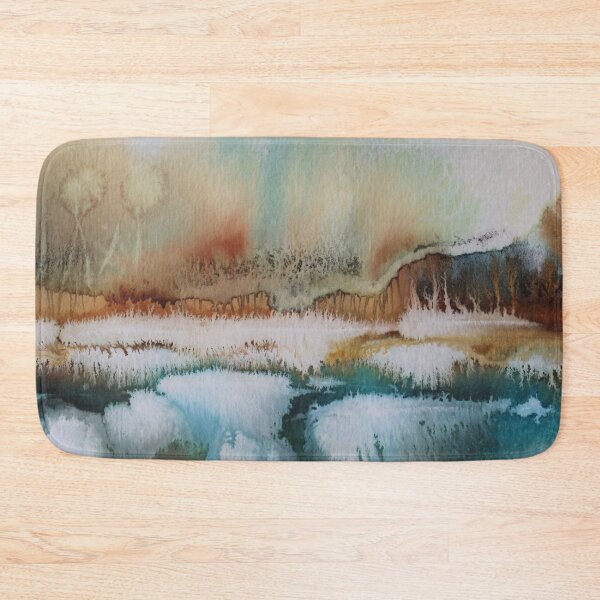 Item preview, Abstract landscape Watercolor and Ink designed and sold by Karlena Lewin Studio.