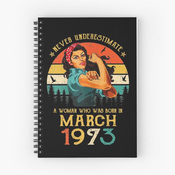 Item preview, Never underestimate a woman who was born in March 1973 vintage designed and sold by mharlan0ue.