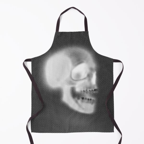 Item preview, Black and white human skull, negative offset circles designed and sold by Simon Bugler.
