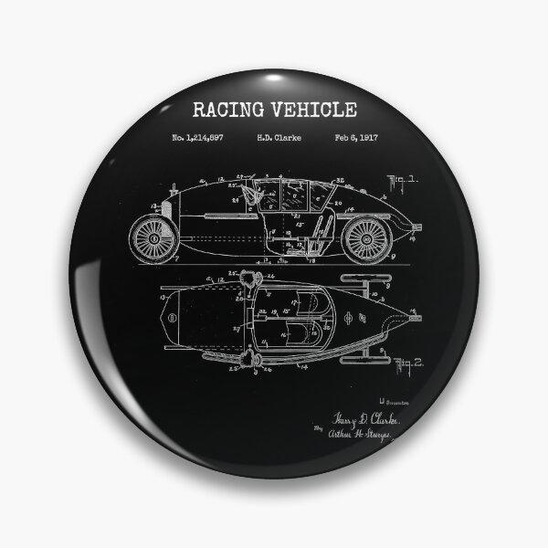 Item preview, Vintage Blueprint - Racing Vehicle designed and sold by Rhu Creations.