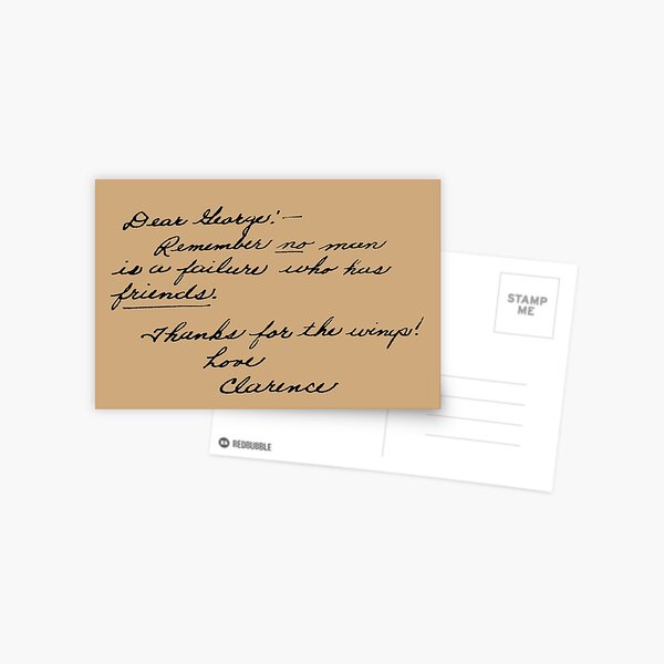 Item preview, It's A Wonderful Life Movie Quote about Friends designed and sold by junepillows.