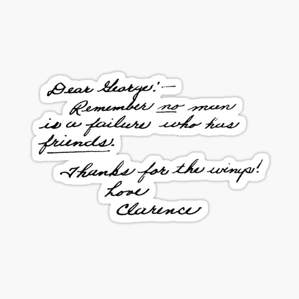 Item preview, It's A Wonderful Life Movie Quote about Friends designed and sold by junepillows.