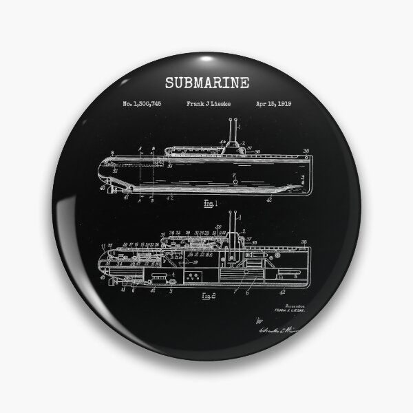 Item preview, Vintage Blueprint - Submarine designed and sold by Rhu Creations.