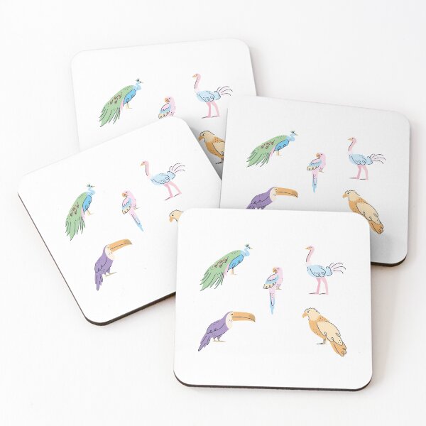 Item preview, Feathered Birds designed and sold by stickerscorner.