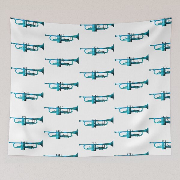 Item preview, Blue Trumpet designed and sold by Musicianst0re.