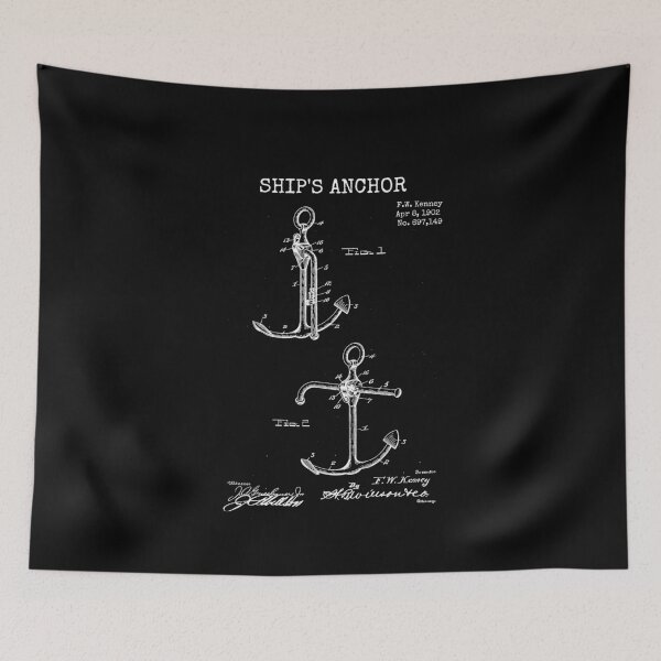 Item preview, Vintage Blueprint - Anchor designed and sold by Rhu Creations.