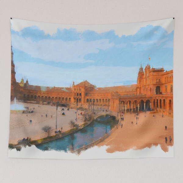Item preview, Plaza de Espana, Seville designed and sold by AM FineArtPrints.