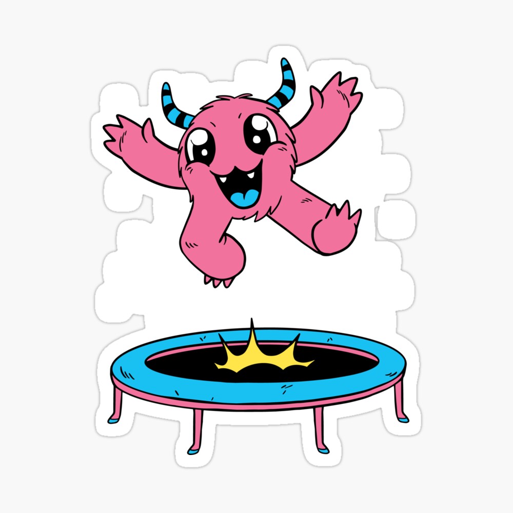 Vector Jumping Dino Stock Illustration - Download Image Now - Trampoline -  Equipment, Jumping, Monster - Fictional Character - iStock