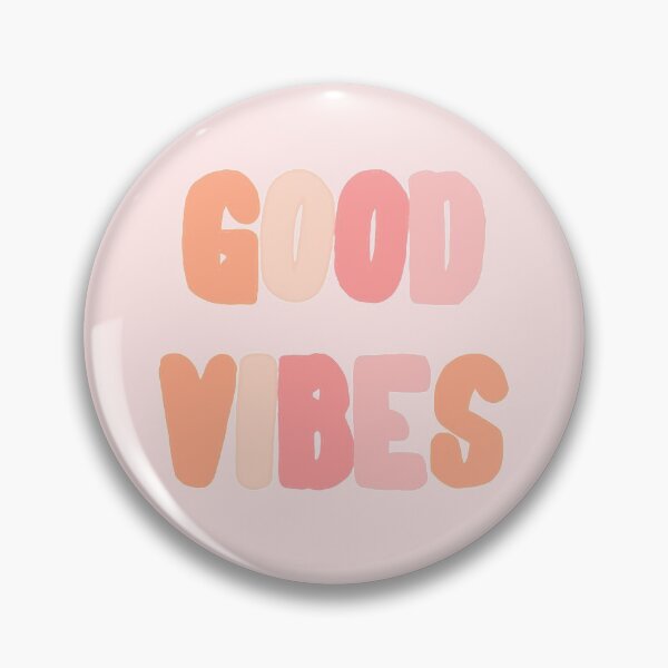 Artikelvorschau, GUTE VIBES (pfirsichfarben) entworfen und verkauft von Sticker Studio.