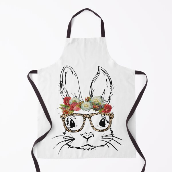 Item preview, Womens Gift for Teen Girls Easter Bunny with Glasses Leopard Print designed and sold by vickiknopp.