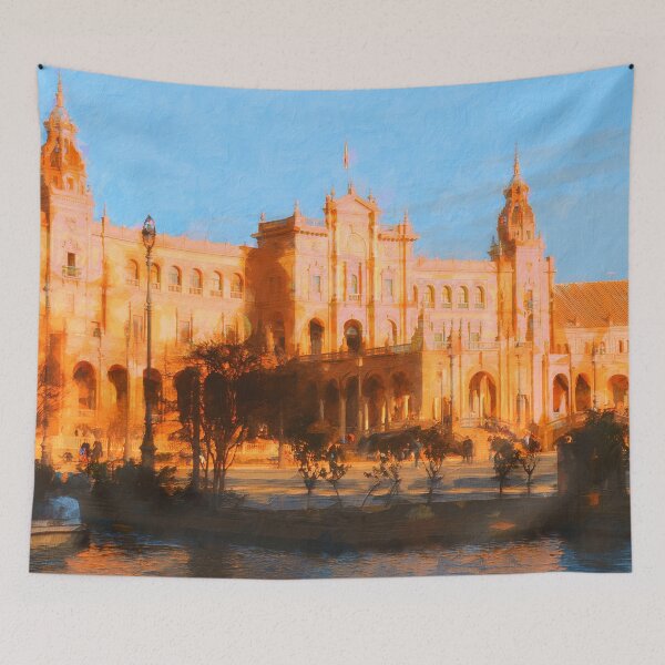 Item preview, Plaza de Espana, Seville designed and sold by AM FineArtPrints.
