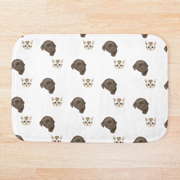 Aperçu de l'œuvre Modèle mignon de chat de chien sur blanc créée et vendue par JaiStudio.