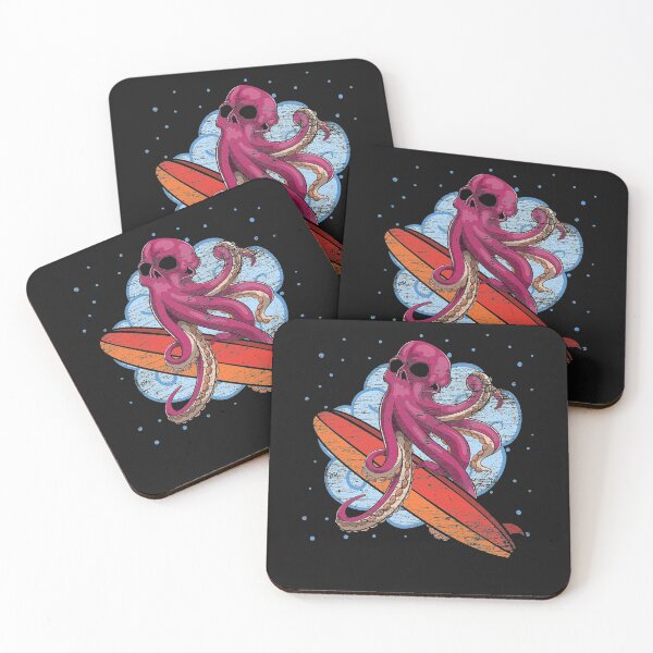 Item preview, Ocean Animal Aquarist Gift Surfing Kraken Pirate Octopus designed and sold by ANABARRIOS.
