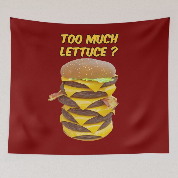 Item preview, Too much Lettuce on my large Hamburger designed and sold by bradm50.