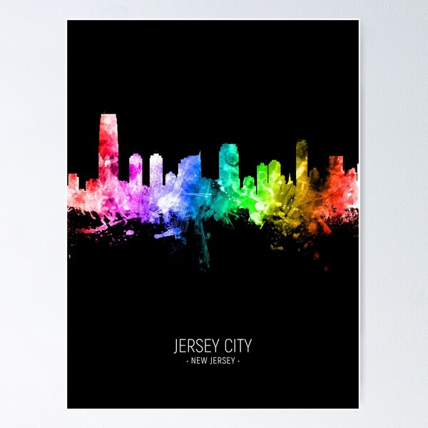 Item preview, Jersey City New Jersey Skyline designed and sold by ArtPrints.