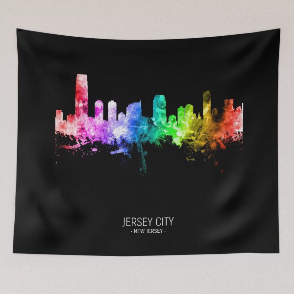 Item preview, Jersey City New Jersey Skyline designed and sold by ArtPrints.