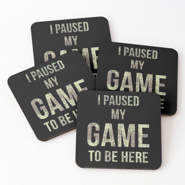 Item preview, I Paused My Game to Be Here Funny Sarcastic Graphic Novelty T-Shirt designed and sold by bitstudio.