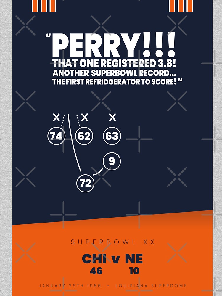 The Fridge William Perry Playbook Art | Essential T-Shirt