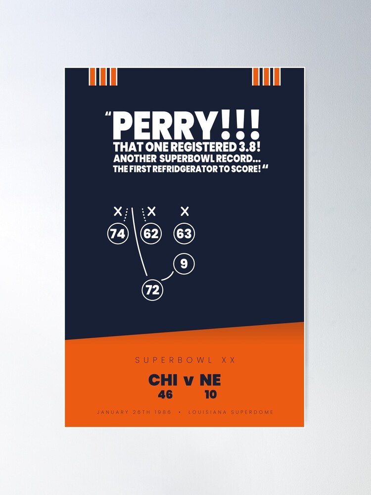 The Fridge William Perry Playbook Art | Essential T-Shirt