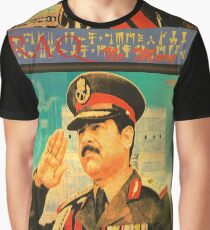 Saddam Propaganda Graphic T-Shirt