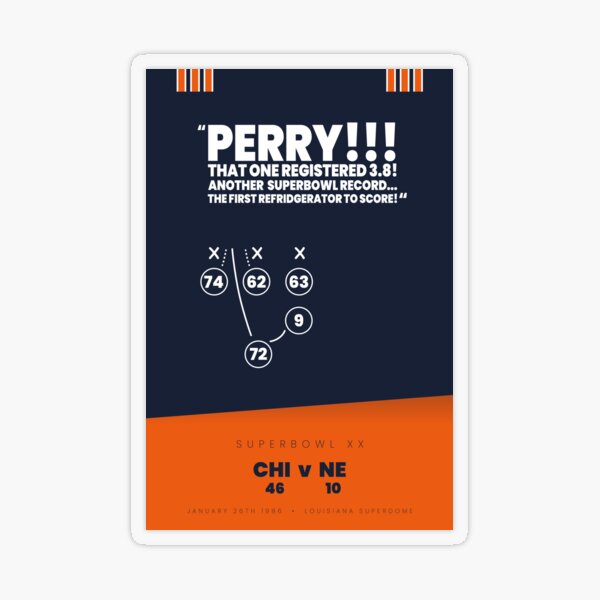 The Fridge - William The Refrigerator Perry Chicago Bears – Primotees