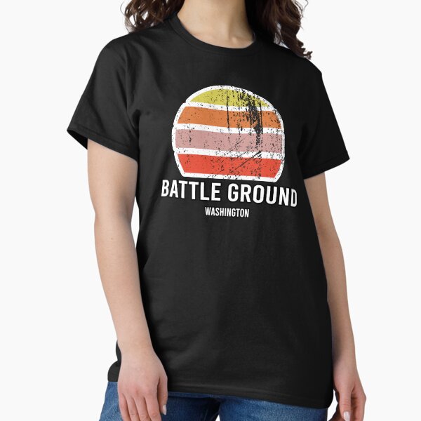 Battle Ground Washington Abstract Vintage Sunset American Cities Souvenir Classic T-Shirt