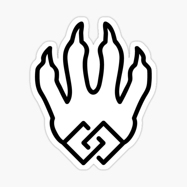 Dragon Unity Black Sticker
