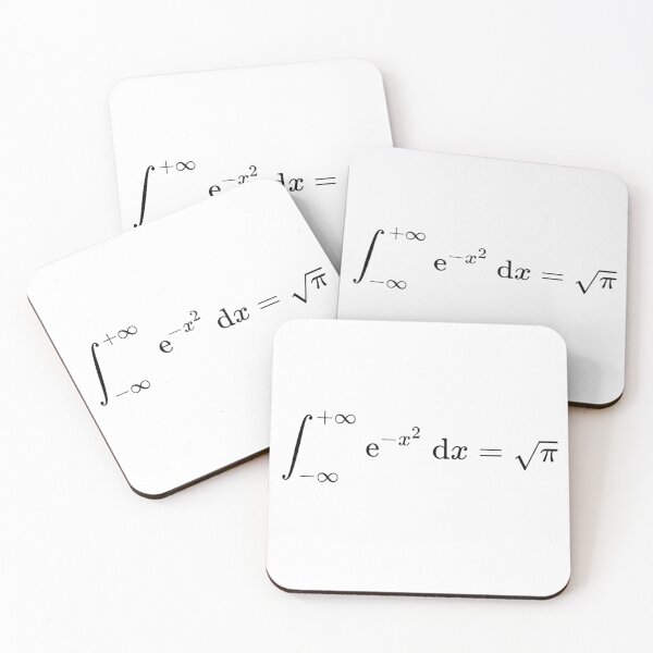 Item preview, math equations: gaussian integral, math and calculus basics designed and sold by NoetherSym.