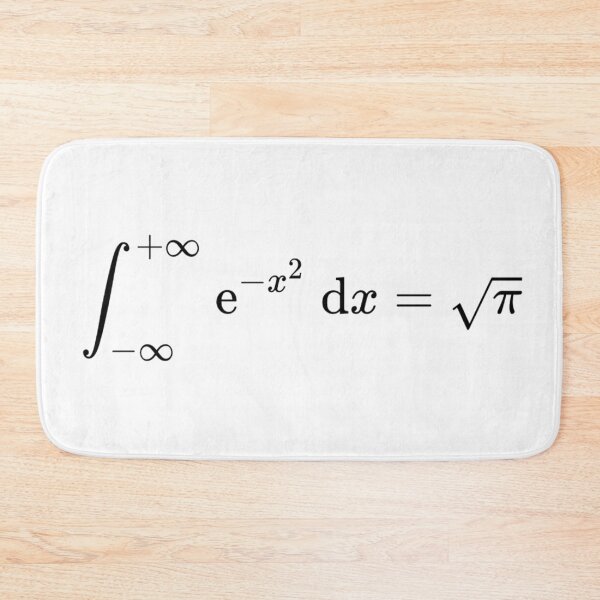 Item preview, math equations: gaussian integral, math and calculus basics designed and sold by NoetherSym.